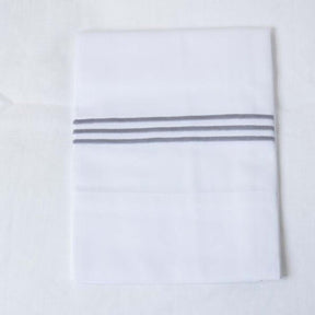 Gracious Home 3-Line Embroidered Pillowcase