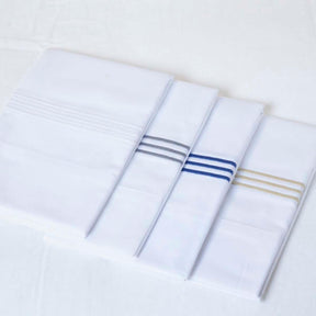 Gracious Home 3-Line Embroidered Pillowcase