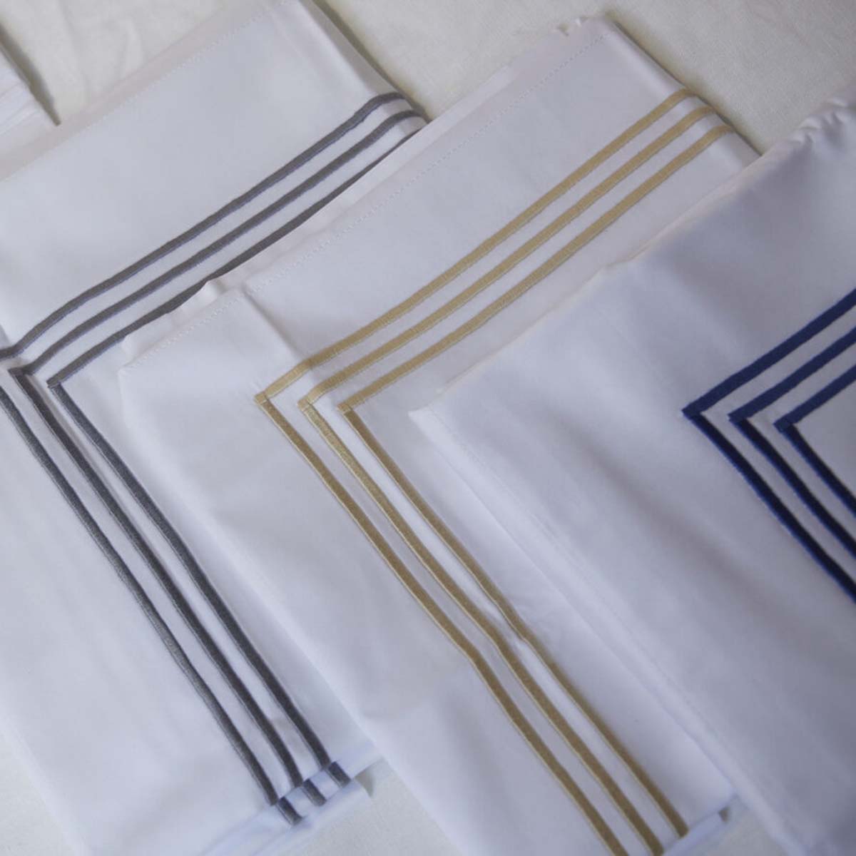 Gracious Home 3-Line Embroidered Sham