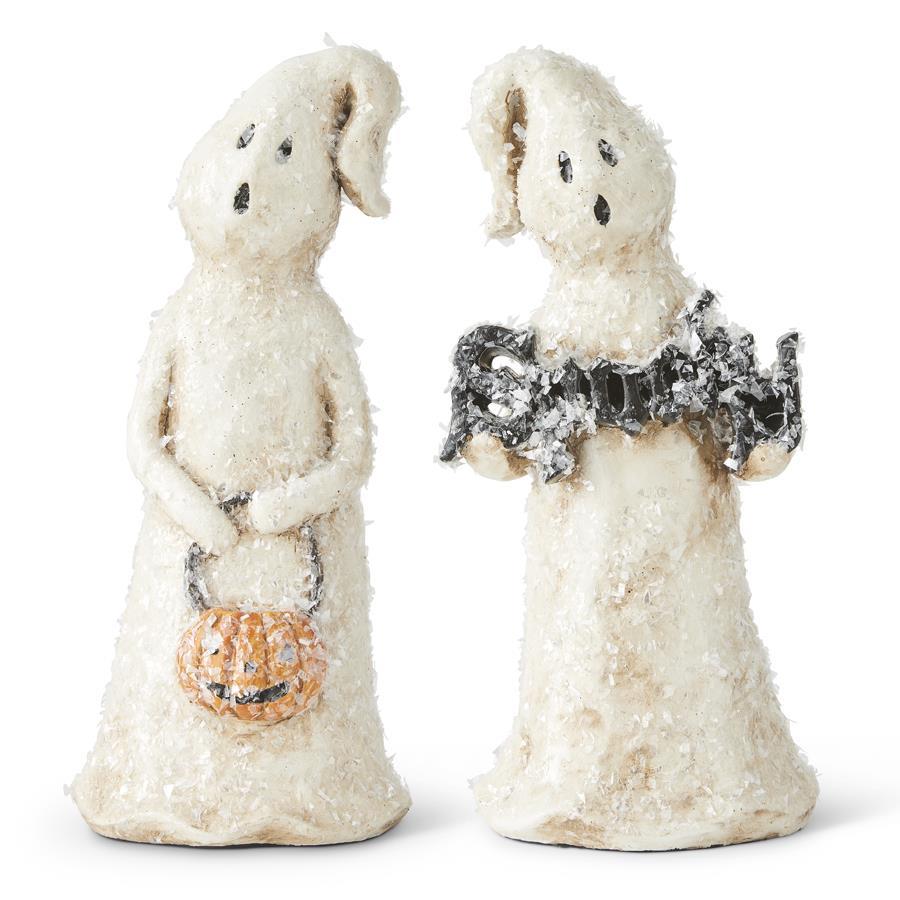 K&K Assorted 7.75" Halloween Ghosts - Set of 2