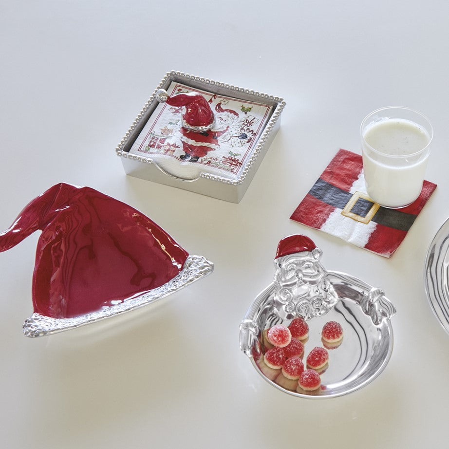An image of Mariposa Hugging Santa Candy Dish