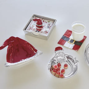 Mariposa Hugging Santa Candy Dish