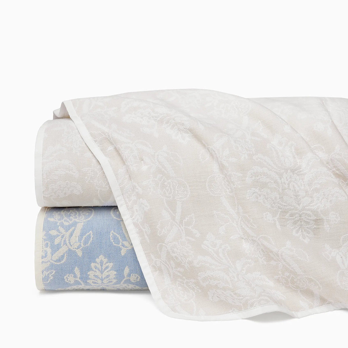 An image of Sferra Isabella Jacquard Quilt Coverlet