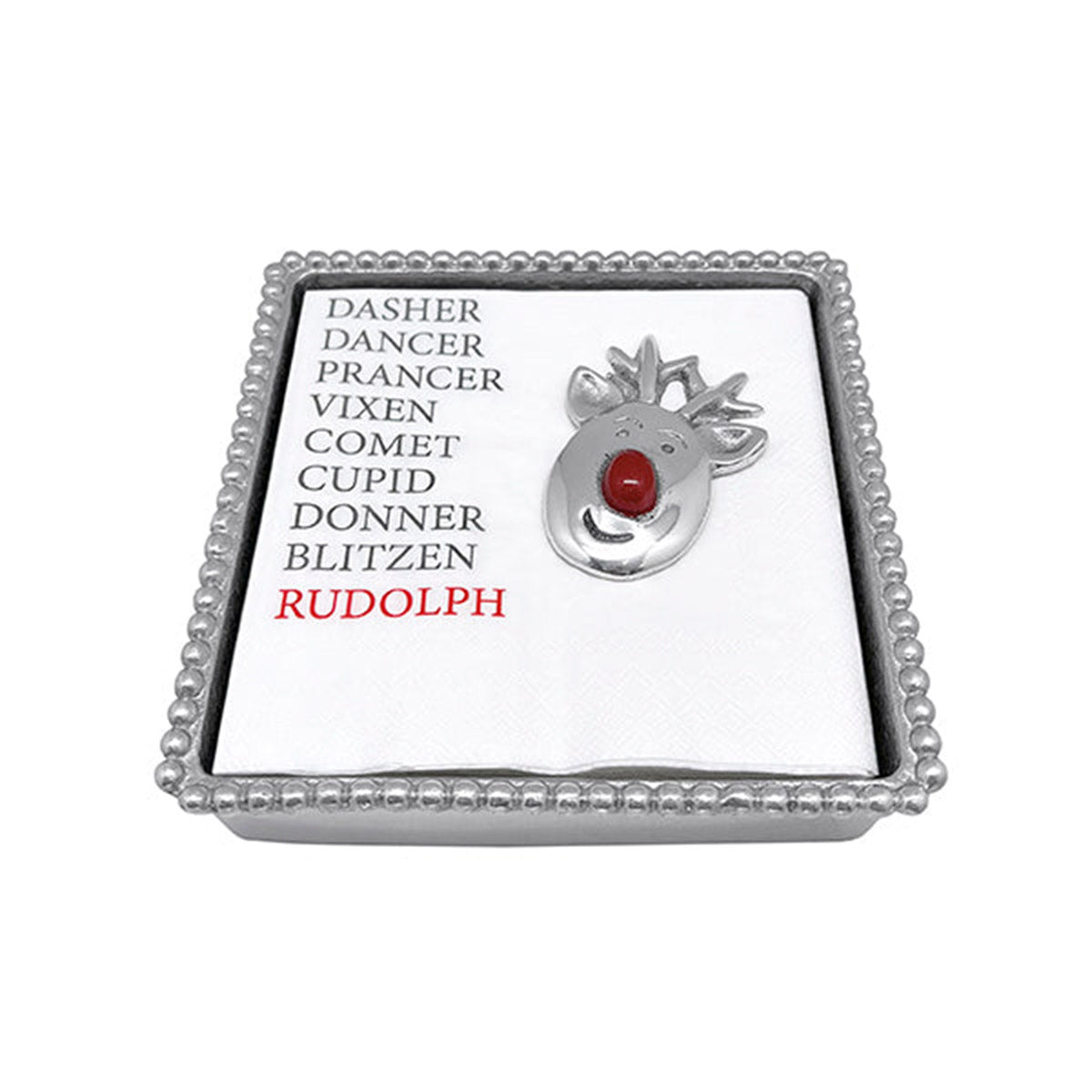 An image of Mariposa Rudolph Beaded Napkin Box Set