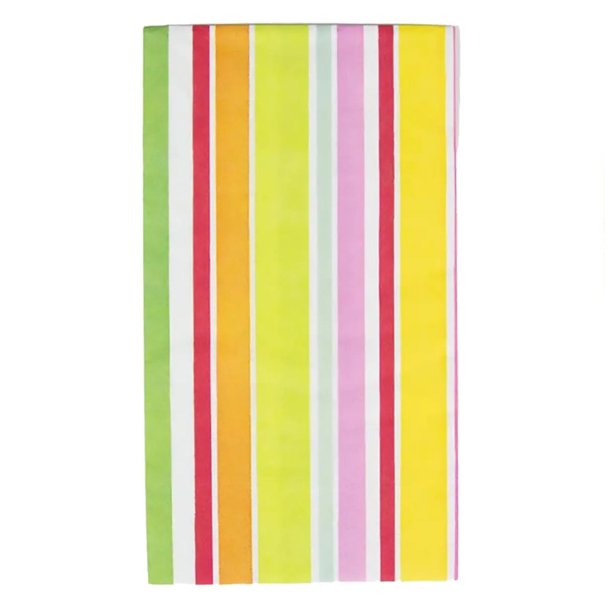 An image of Caspari Cabana Stripe Bright Guest Towels