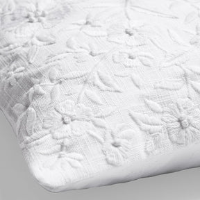 Michael Aram Wildflowers Embroidered Decorative Pillow - 14"x20" - White