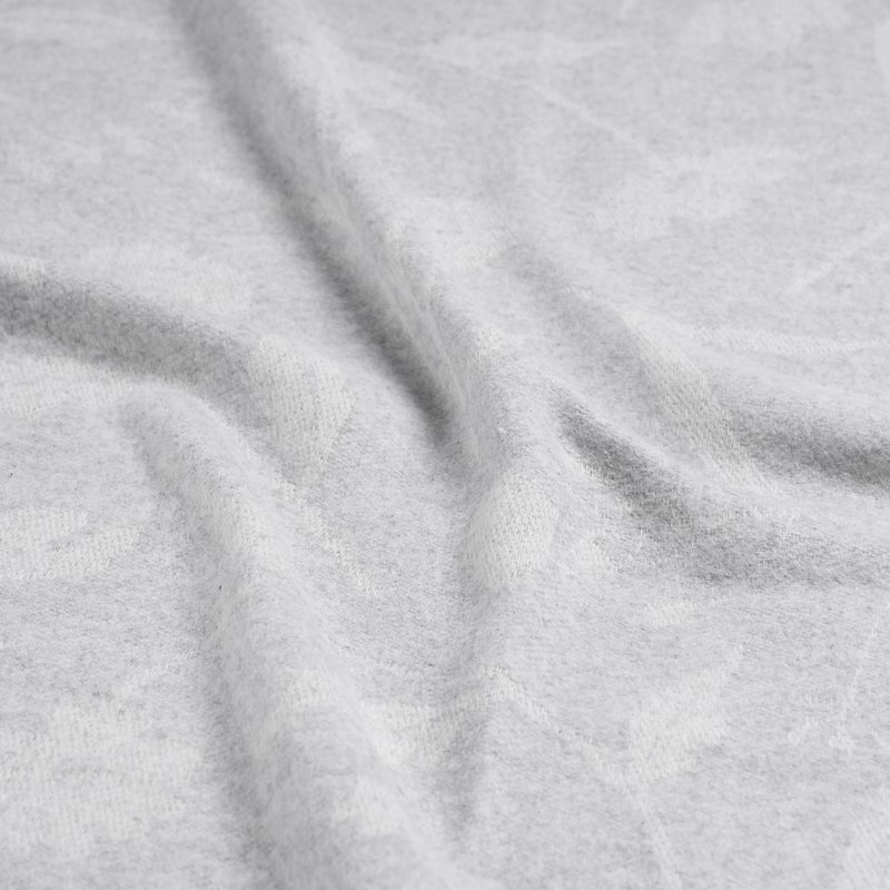 An image of Michael Aram Wildflowers Throw - 70"x50" - Linen and White