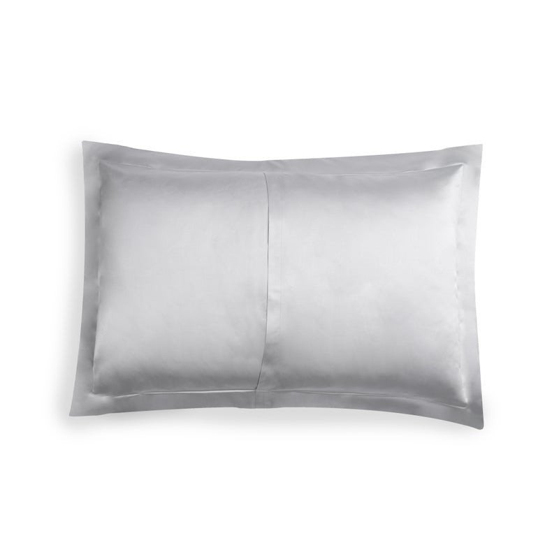 An image of Michael Aram Gardenia Decorative Pillow - Stone and White