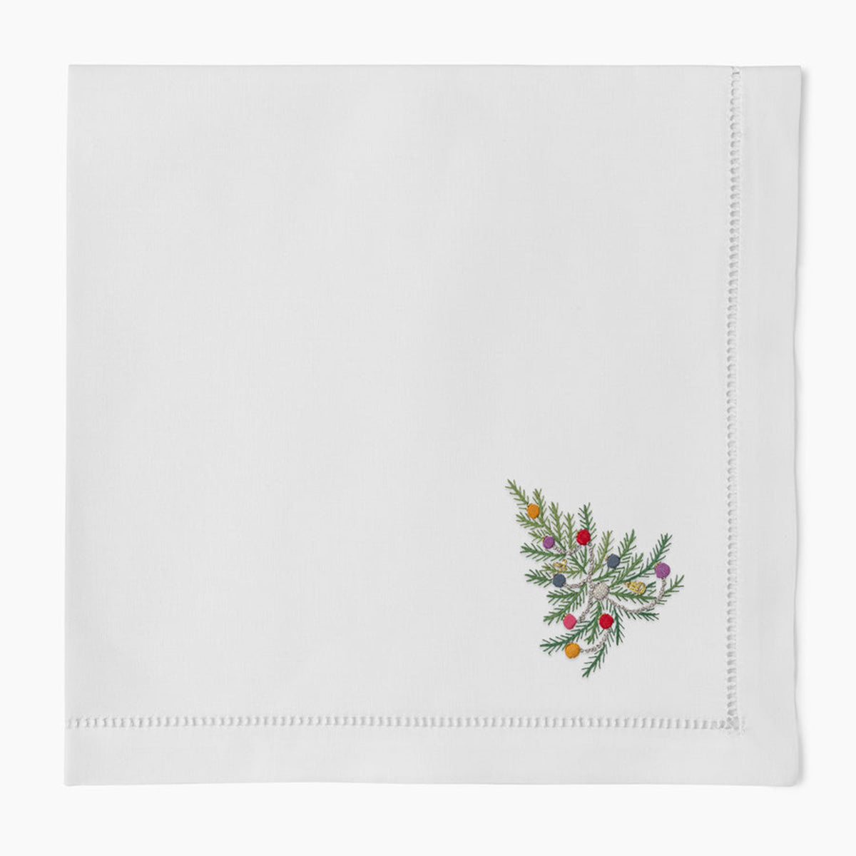 An image of Henry Handwork Holiday Tree Dinner Napkin