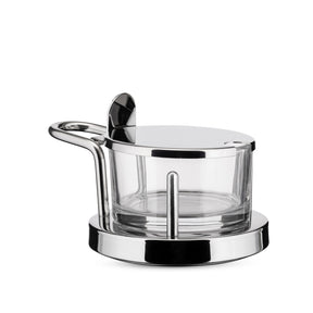 Alessi Ettore Sottsass Stainless Steel and Glass Parmesan Cheese Cellar