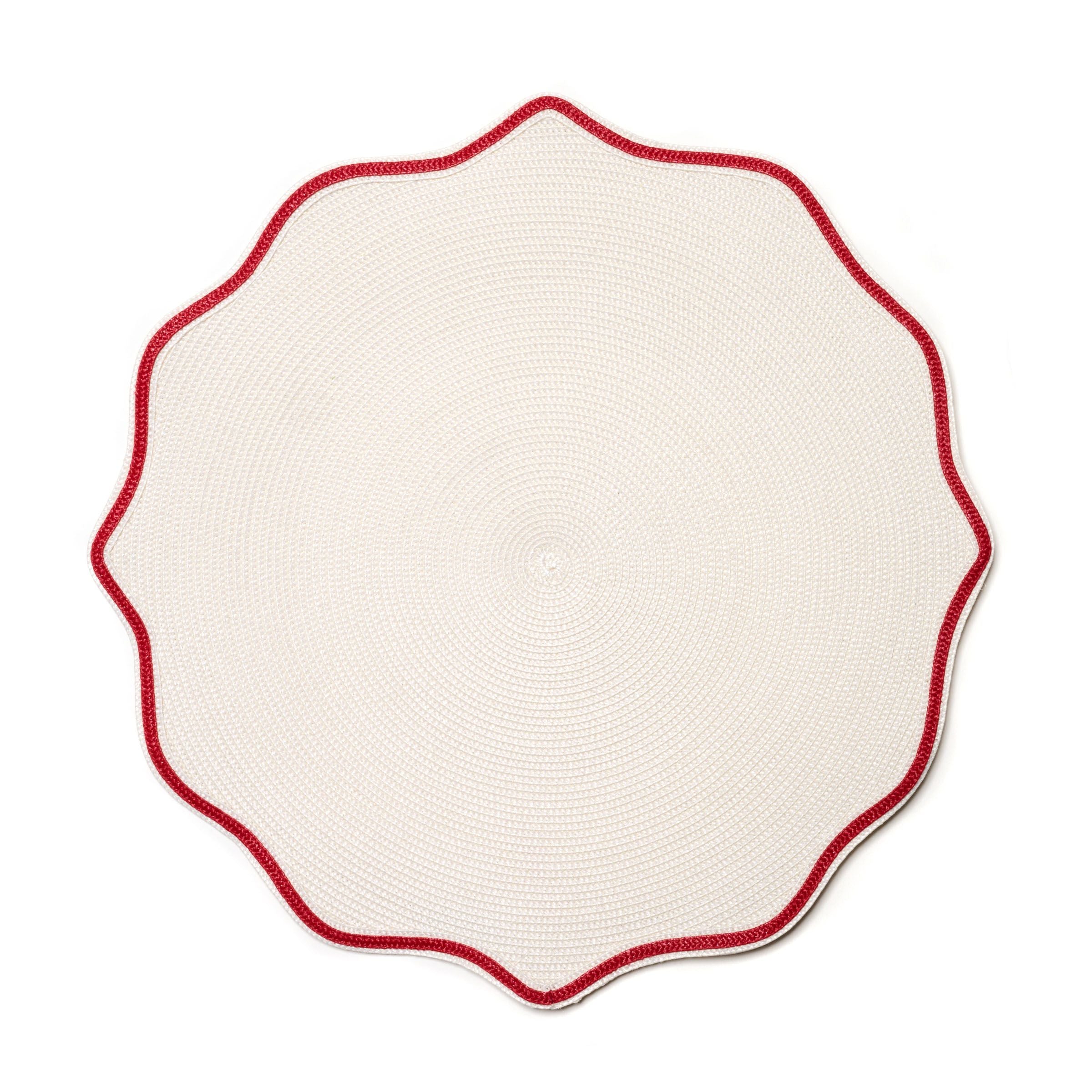 Deborah Rhodes Holiday Piped Oxford Placemat