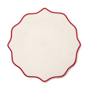 Deborah Rhodes Holiday Piped Oxford Placemat