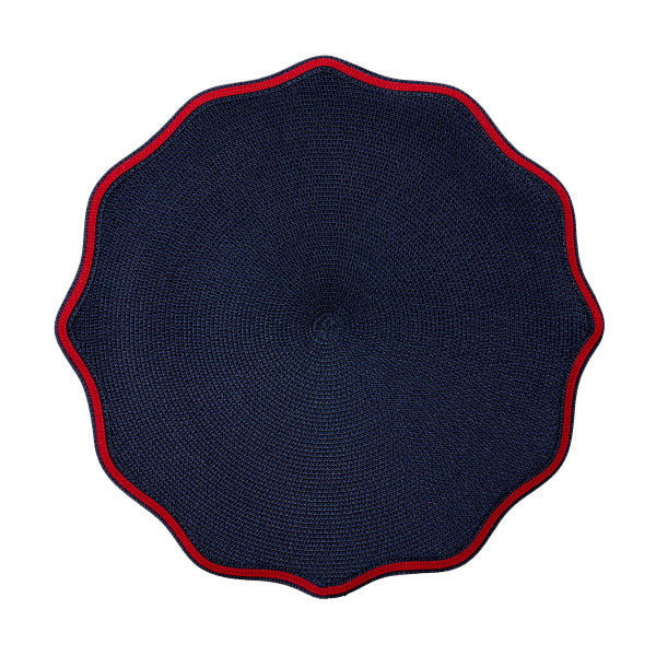 An image of Deborah Rhodes Summer Piped Oxford Placemat - Set of 4