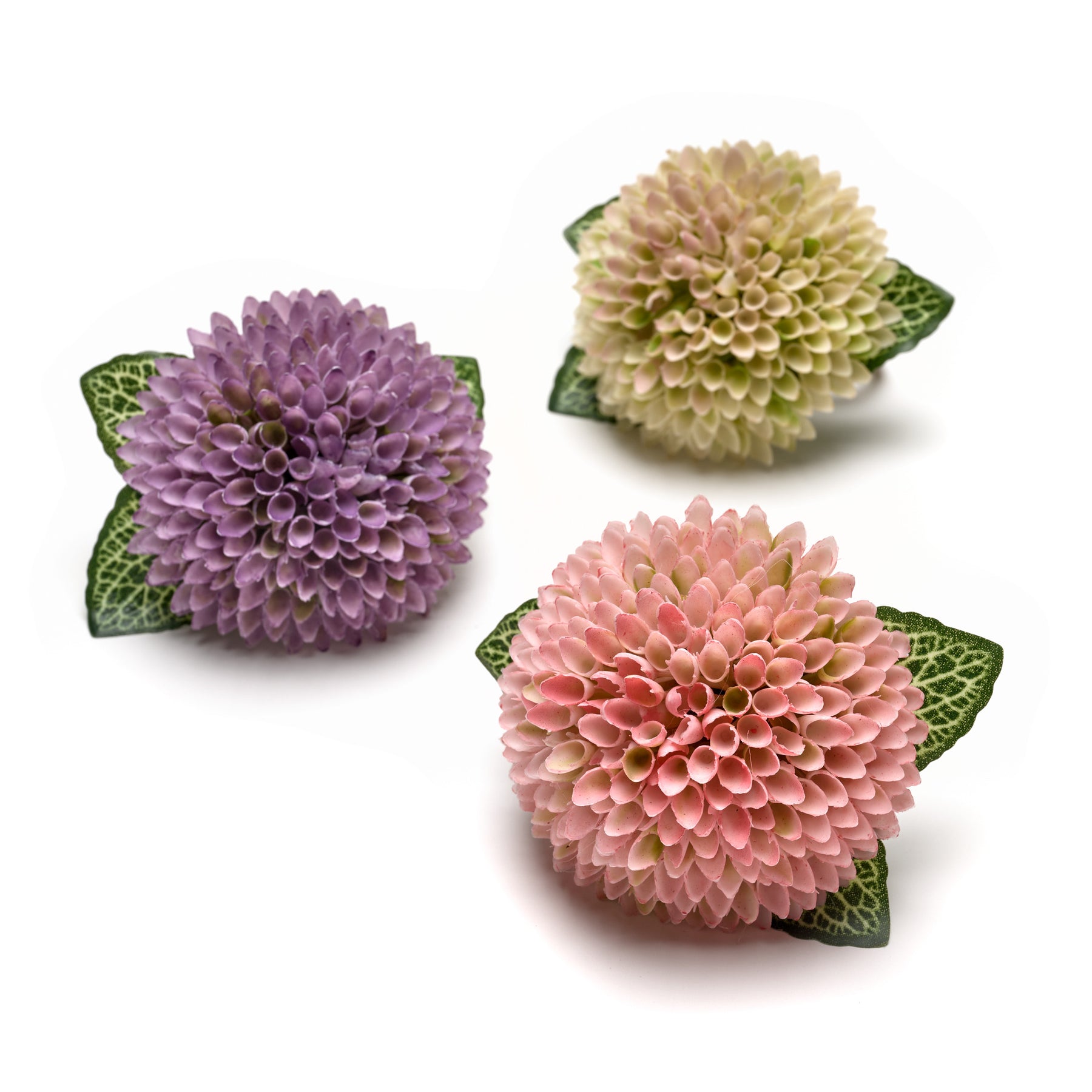 An image of Deborah Rhodes Dewy Dahlia Napkin Ring - Set of 4
