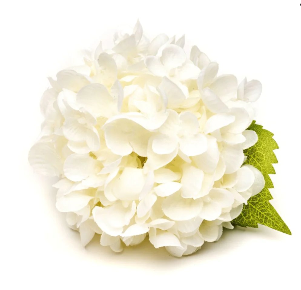 An image of Deborah Rhodes Hydrangea Blossom Napkin Rings - Set of 4