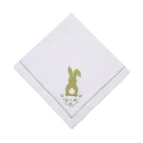Deborah Rhodes Cottontail Embroidered Napkin - Set of 4