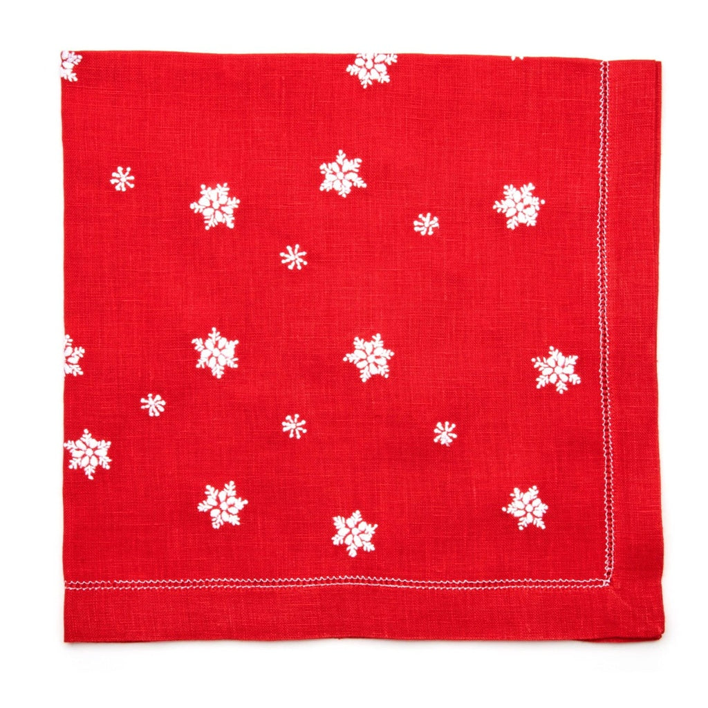 An image of Deborah Rhodes Snowfall Napkin - Set of 4