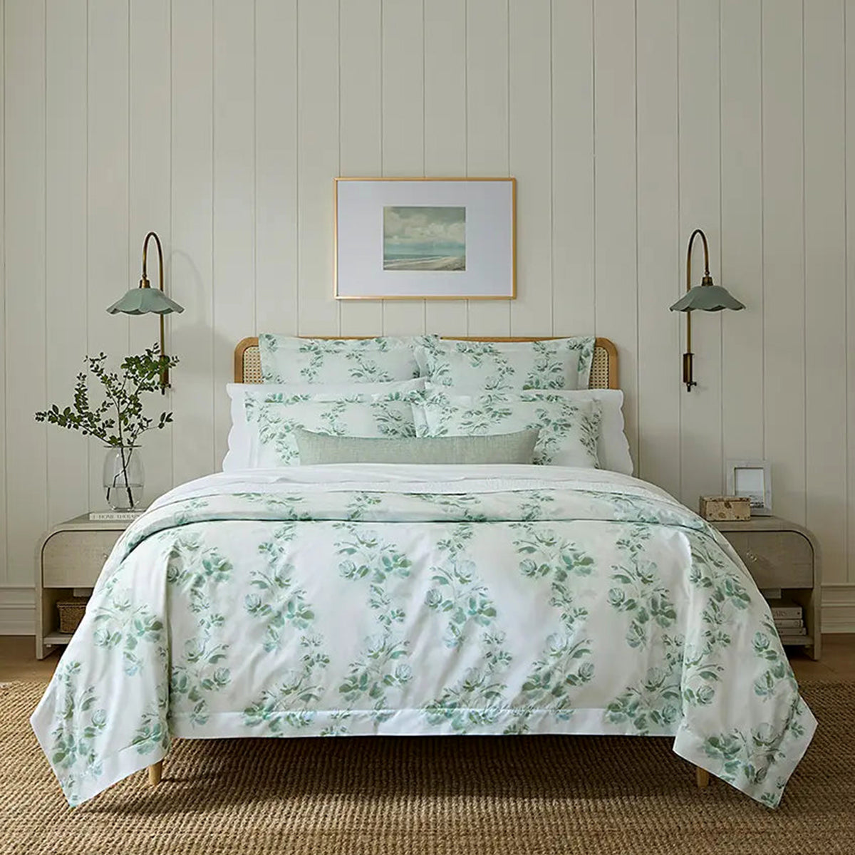 An image of Sferra Rosa Duvet Cover