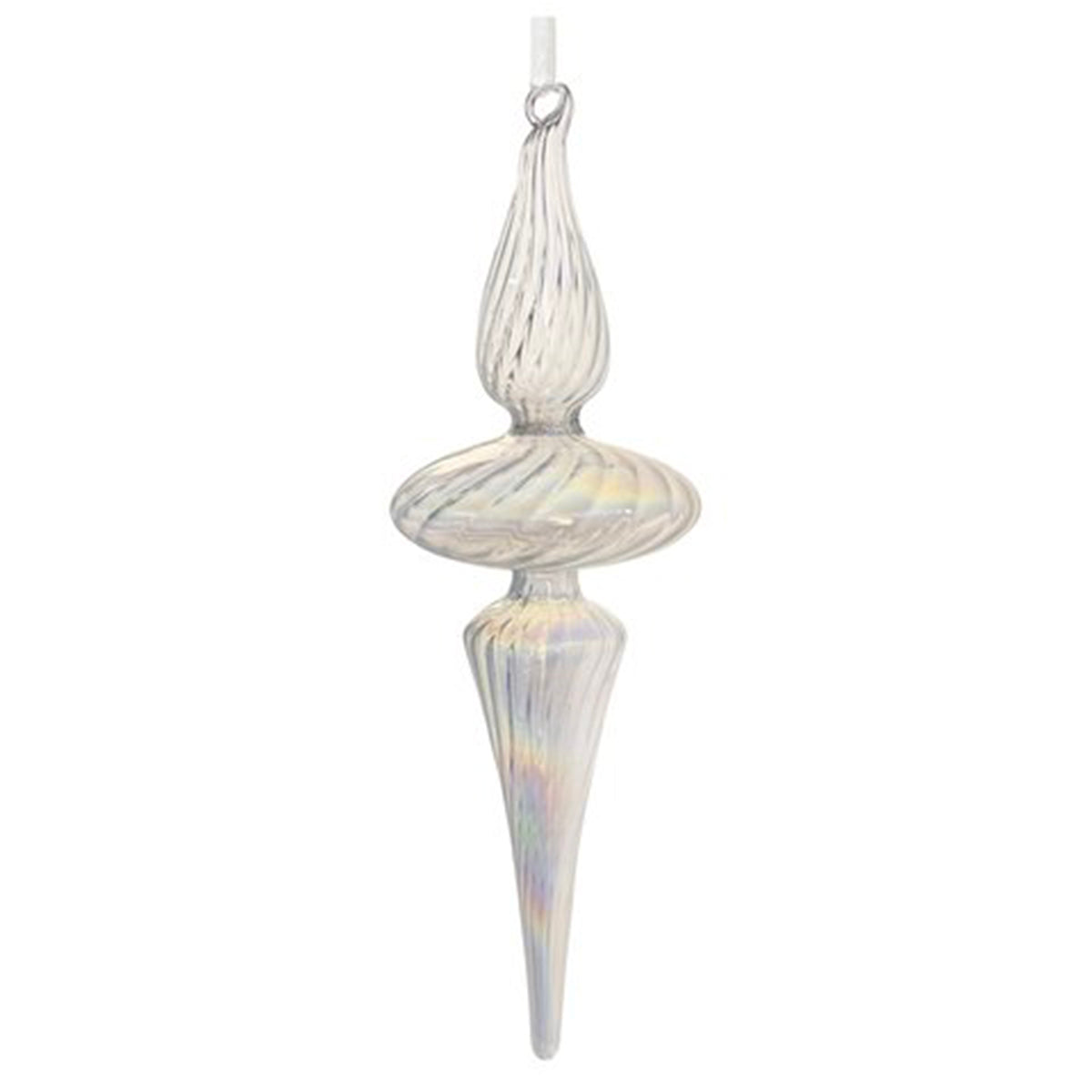 ShiShi Clear Iridescent Glass Drop