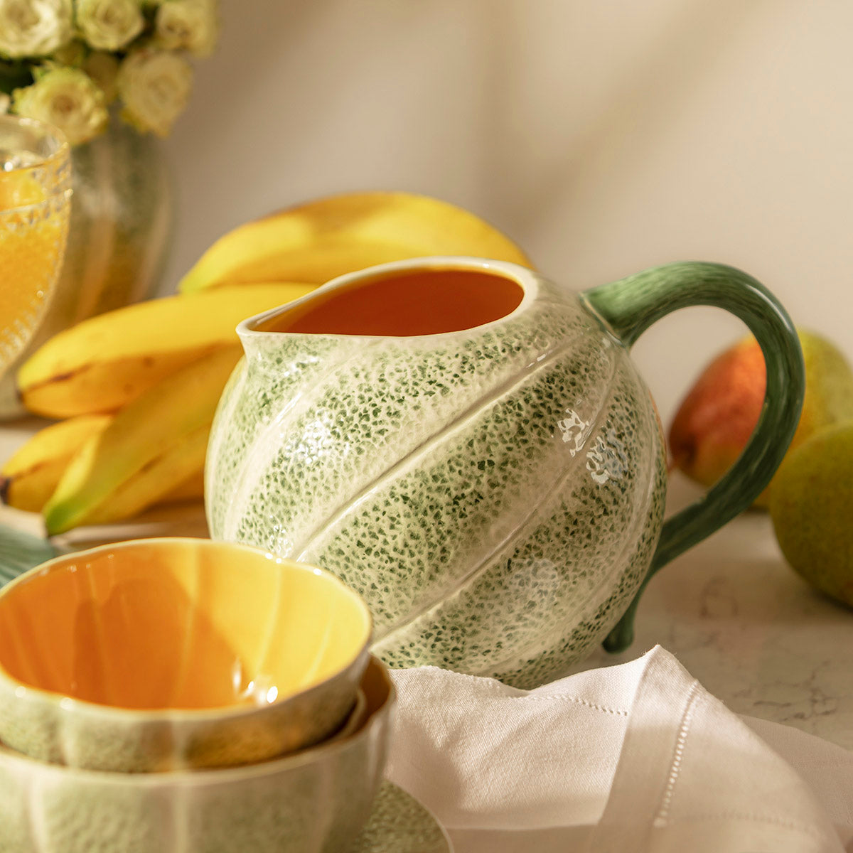 An image of Bordallo Pinheiro Melon Salad Bowl