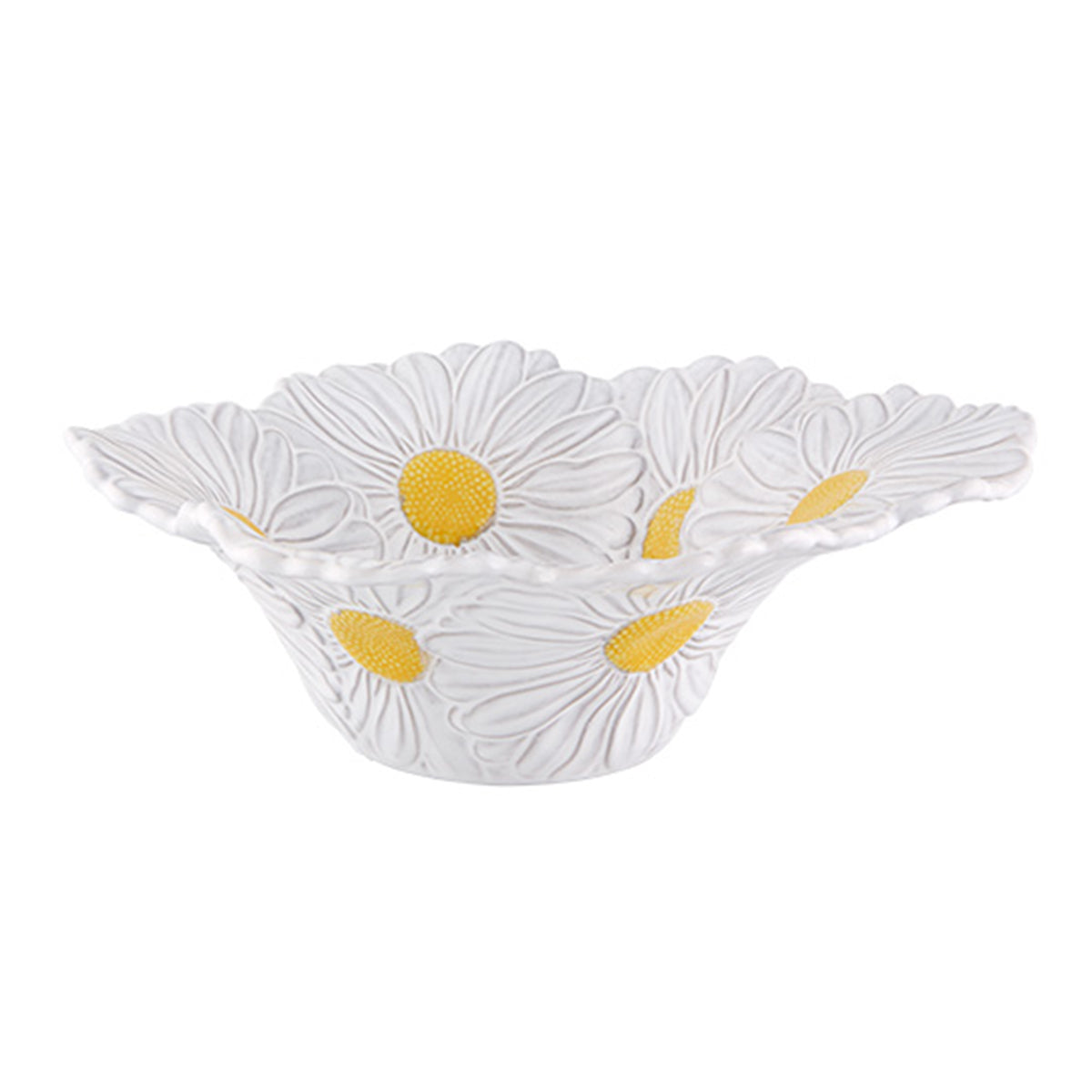 An image of Bordallo Pinheiro Maria Flor Daisy Small Salad Bowl