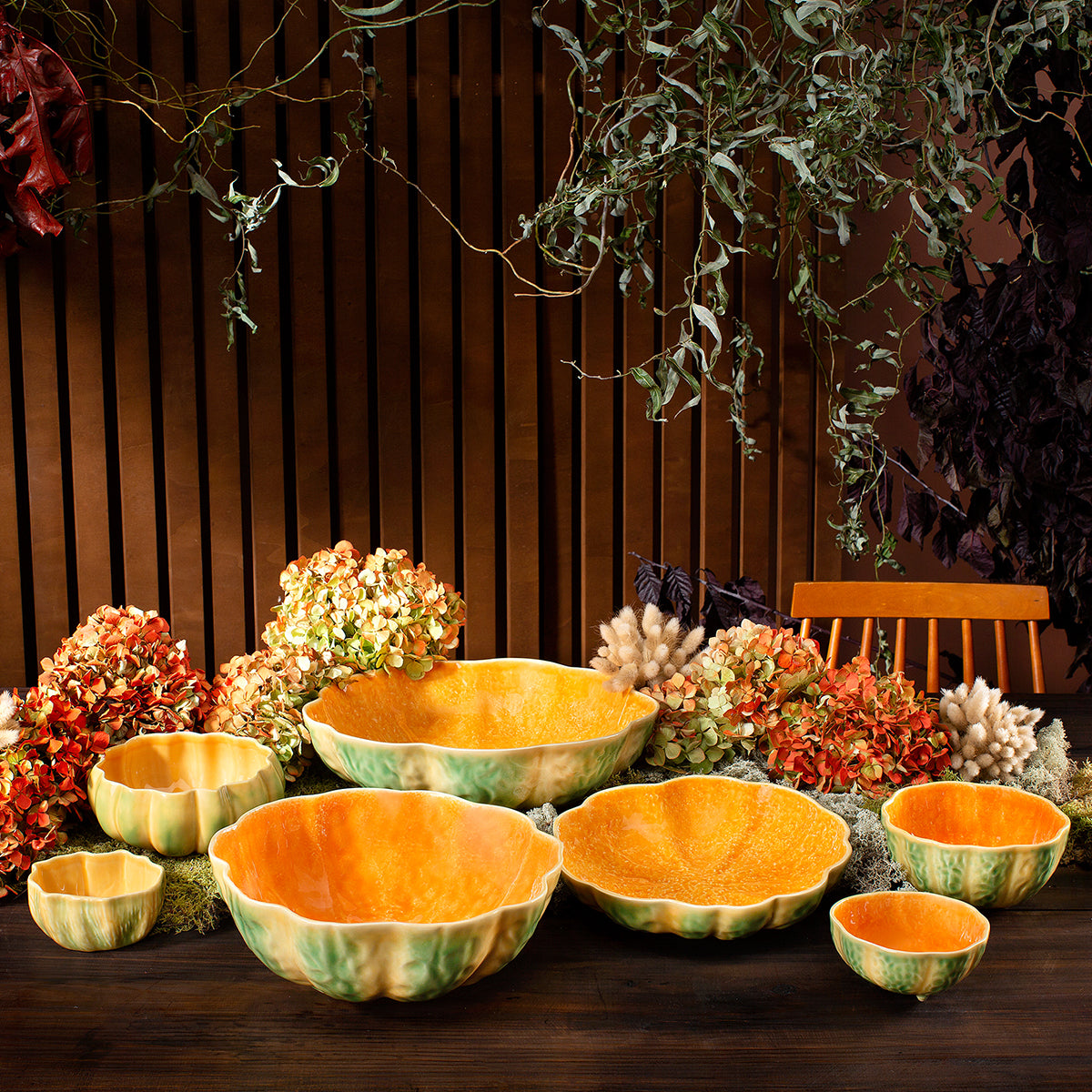 An image of Bordallo Pinheiro Pumpkin Pasta Plate