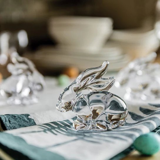 An image of Simon Pearce Glass Rabbit