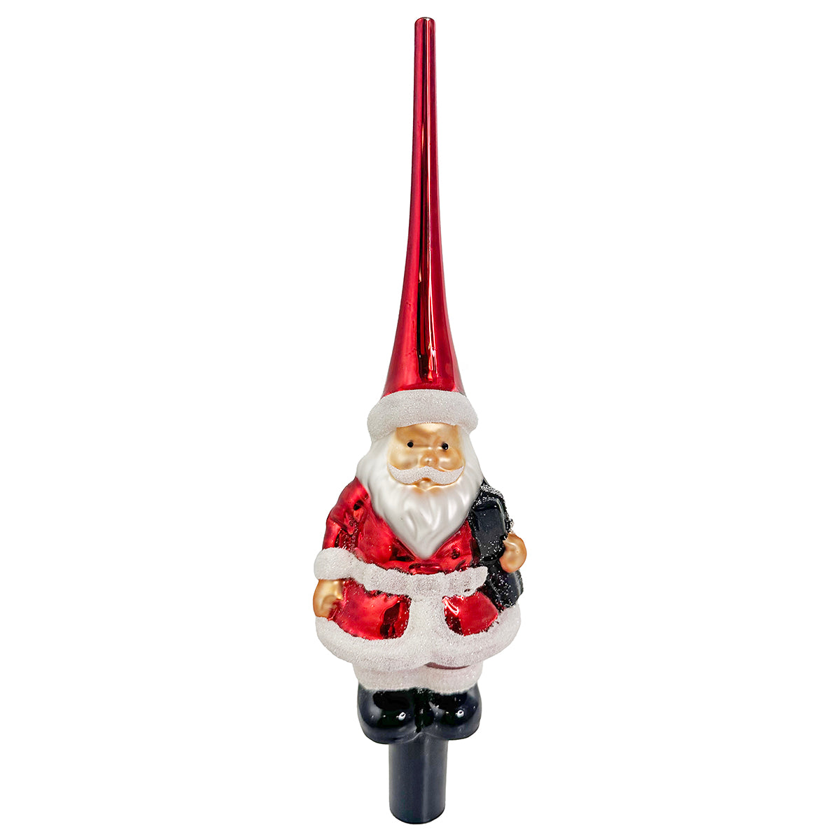 An image of Shishi Glass Santa Treetop