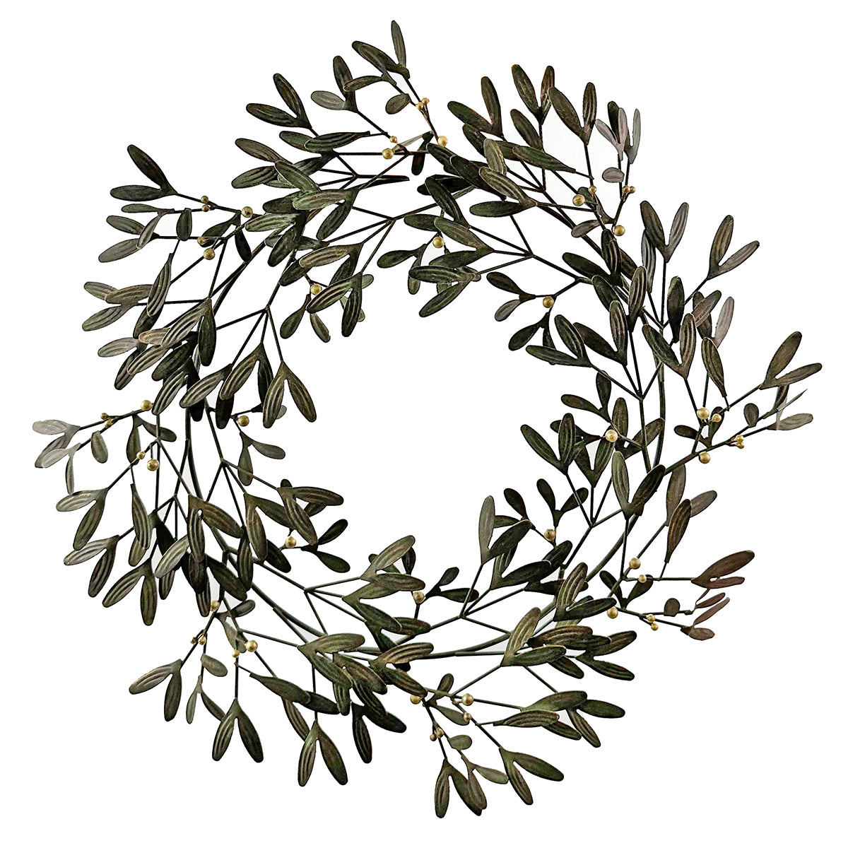 An image of Shishi Metal Mistletoe Wreath