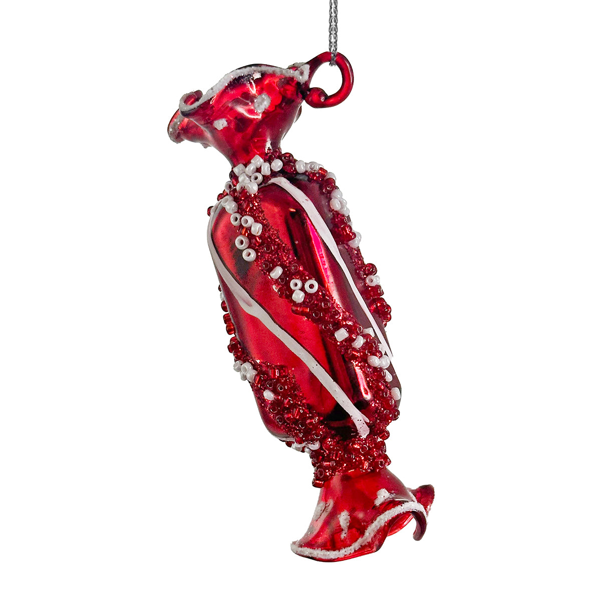 An image of Shishi Rectangular Beaded Candy Ornament