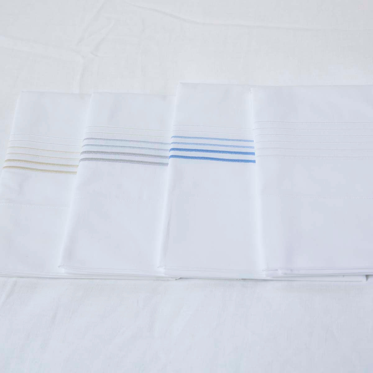 Gracious Home 6-Line Embroidered Flat Sheet