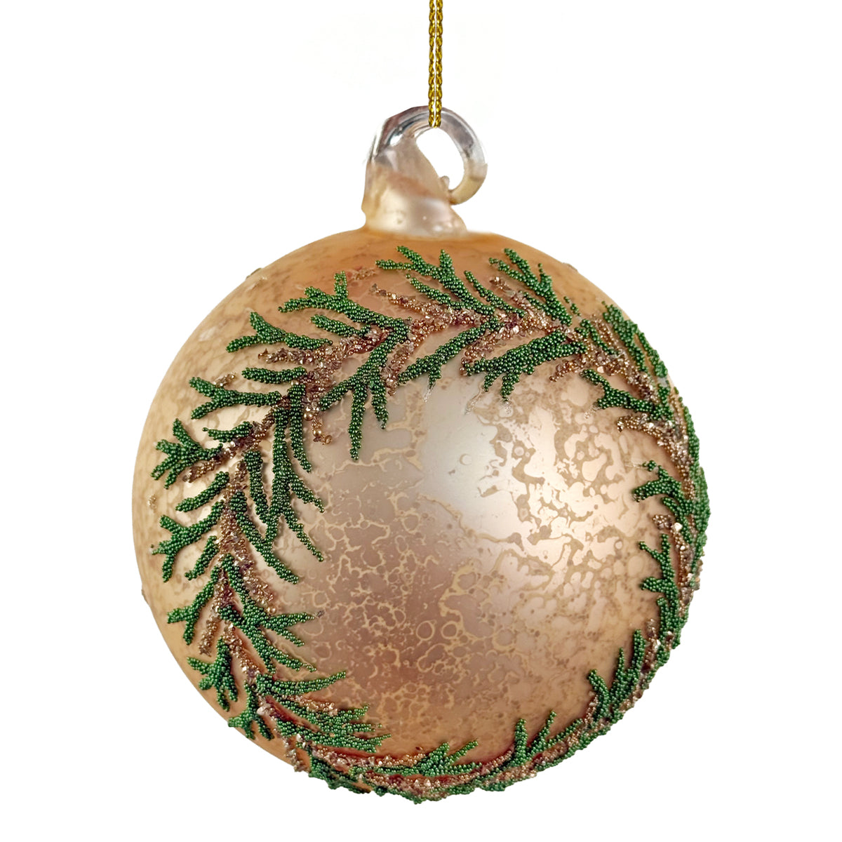 An image of Shishi Glass Deco Wreath Beaded Ornament