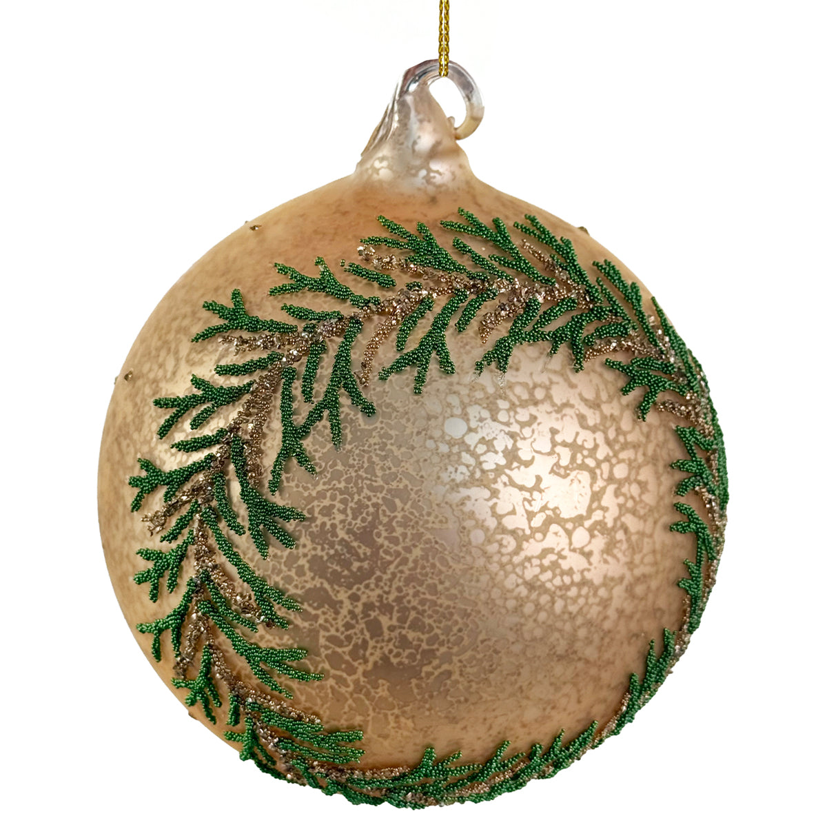 An image of Shishi Glass Deco Wreath Beaded Ornament