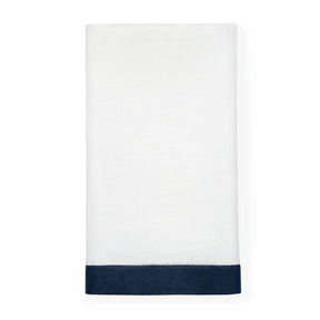 Sferra Filo Tip Towel in White Navy