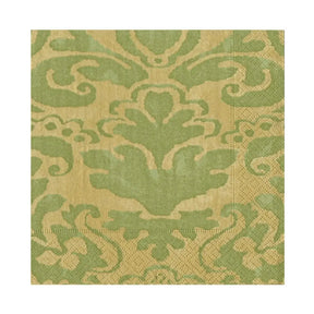 Caspari Palazzo Luncheon Napkins in Moss Green