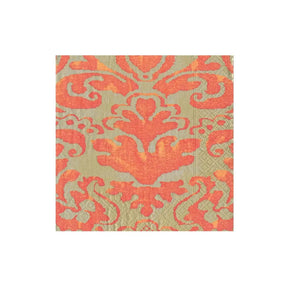 Caspari Palazzo Cocktail Napkin in Coral