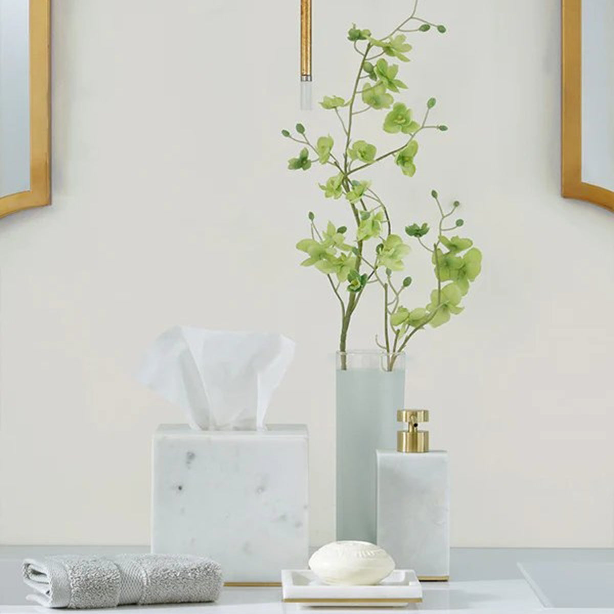 An image of Sferra Pietra Marble Tissue Holder