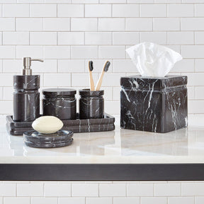 Sferra Marquina Toothbrush Holder - Black