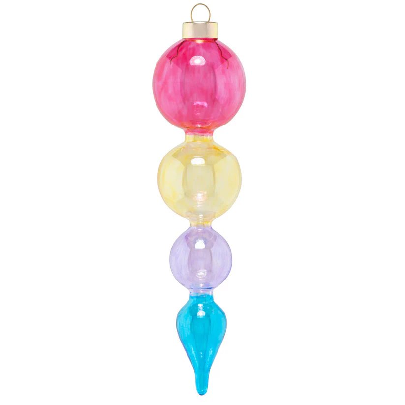 Kat & Annie Vibrant Bubble Finial Ornament