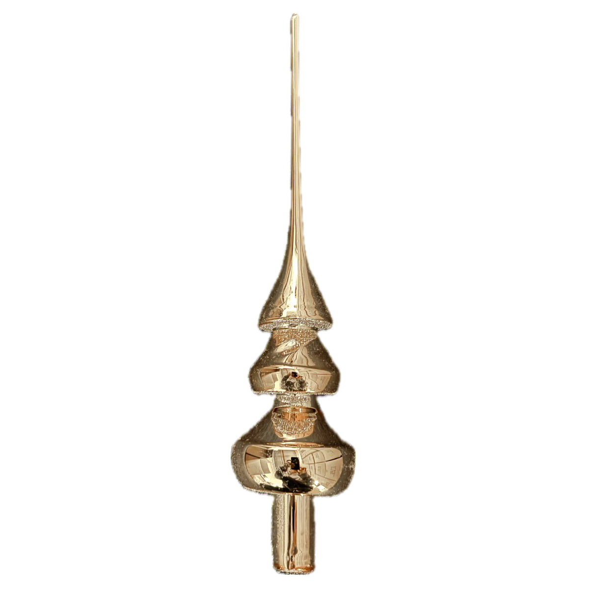 An image of Whitehurst Main Street Merriments Silver Tree Topper
