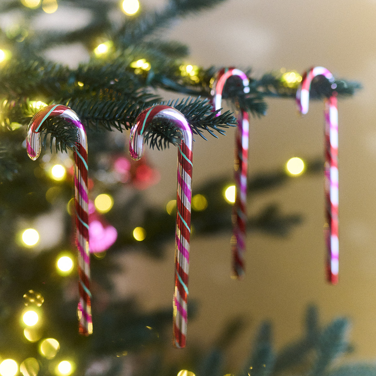 Whitehurst Main Street Merriments 6" candy Canes - Set of 6