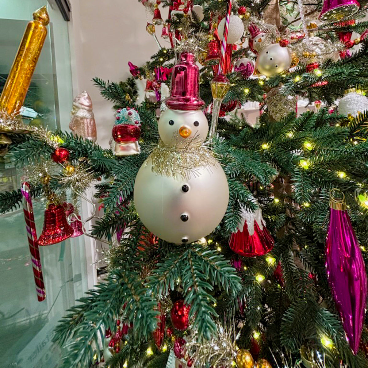 Whitehurst Main Street Merriments 5.5" Snowman Clip Ornament