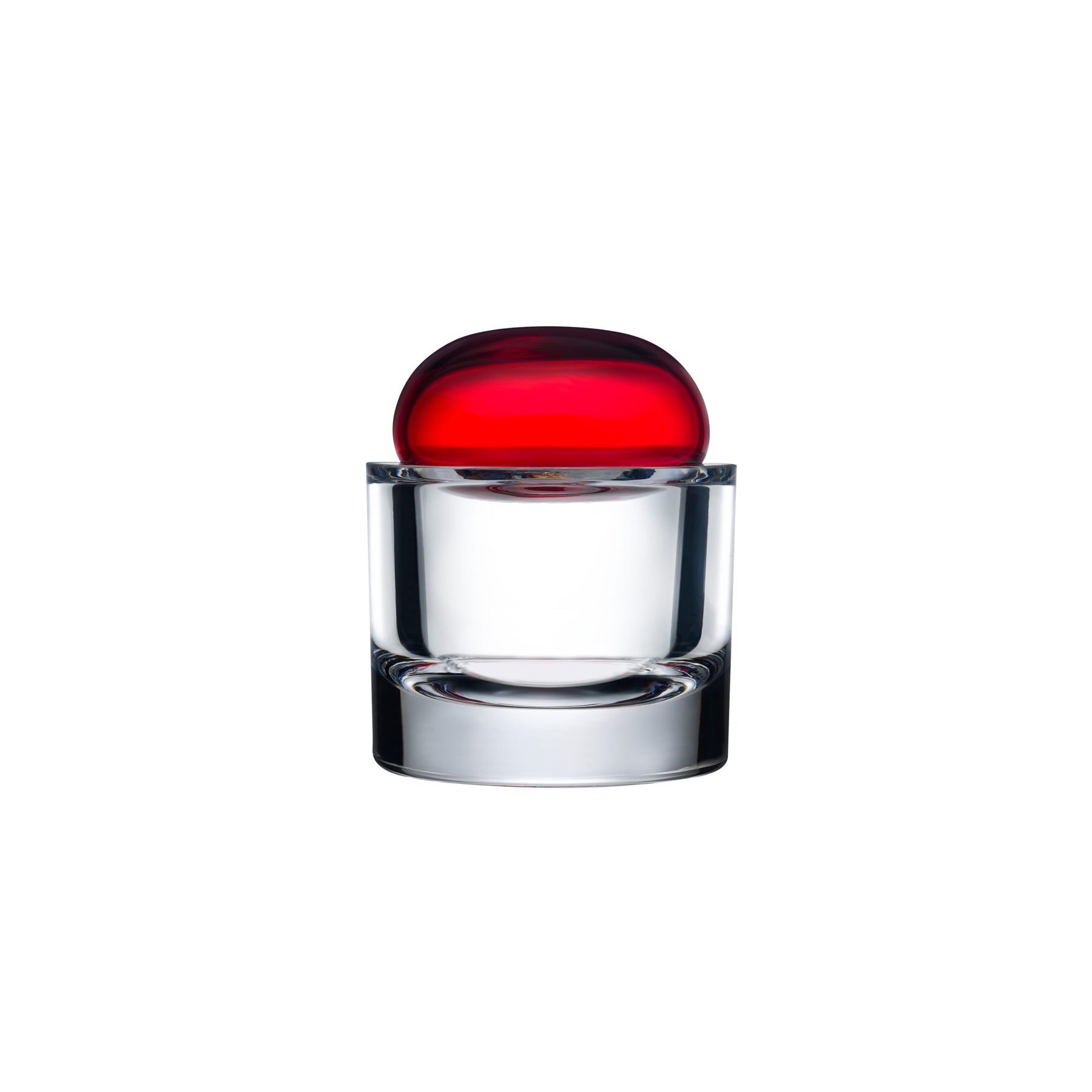 An image of Ecrin Small Red Lidded Vessel