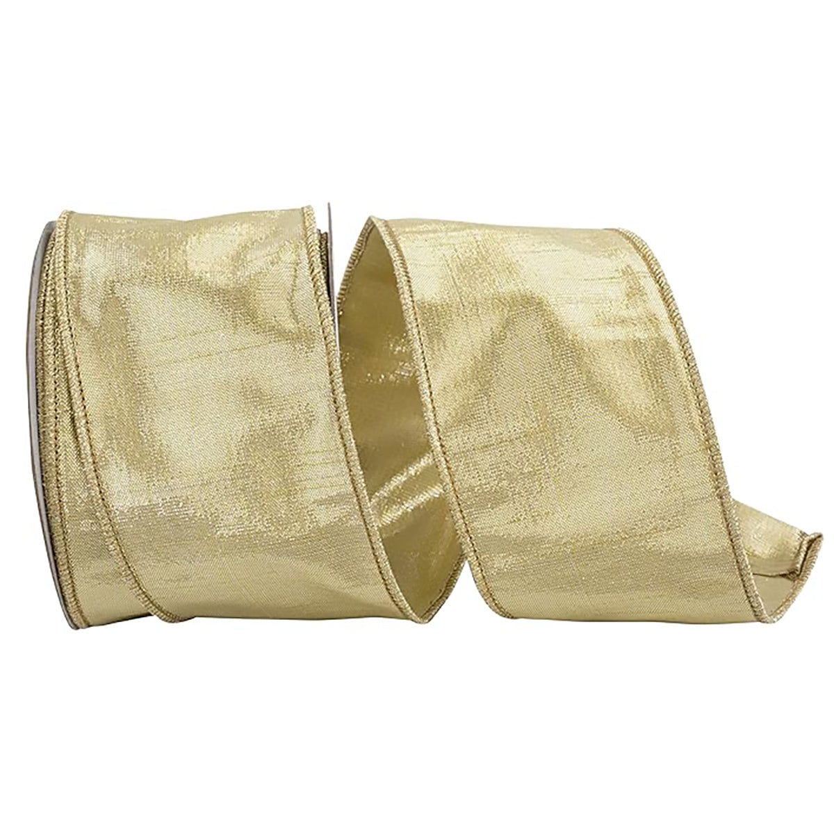 Reliant Ribbon Metallic Dupioni Texture Colors Wired Edge - 2.5in, 10yd