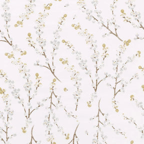 Caspari Berry Branches White & Silver Roll Wrap - 8 ft