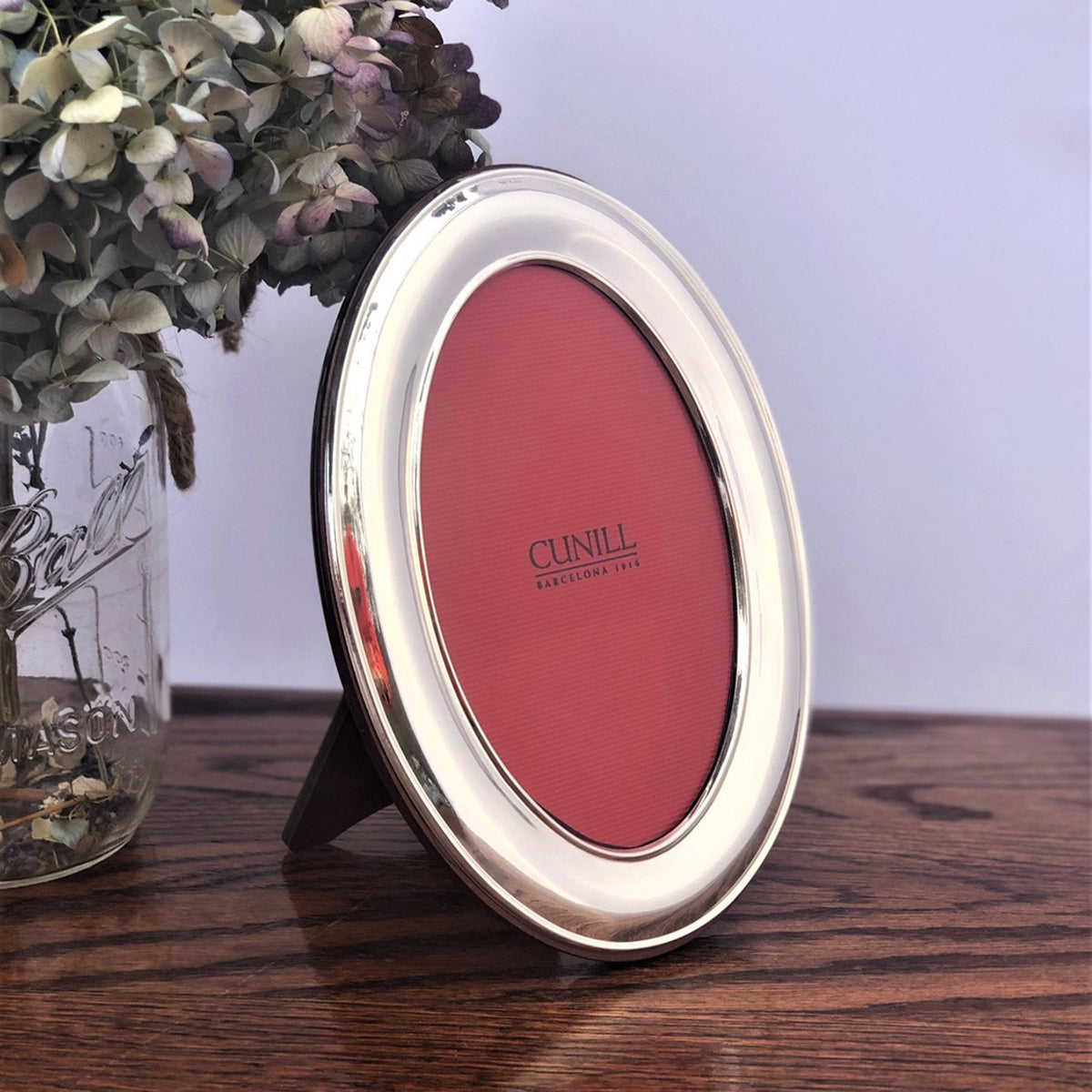 Cunill Sterling Silver Oval Plain Picture Frame