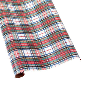 Caspari Dress Stewart Tartan Roll Wrap - 8 ft