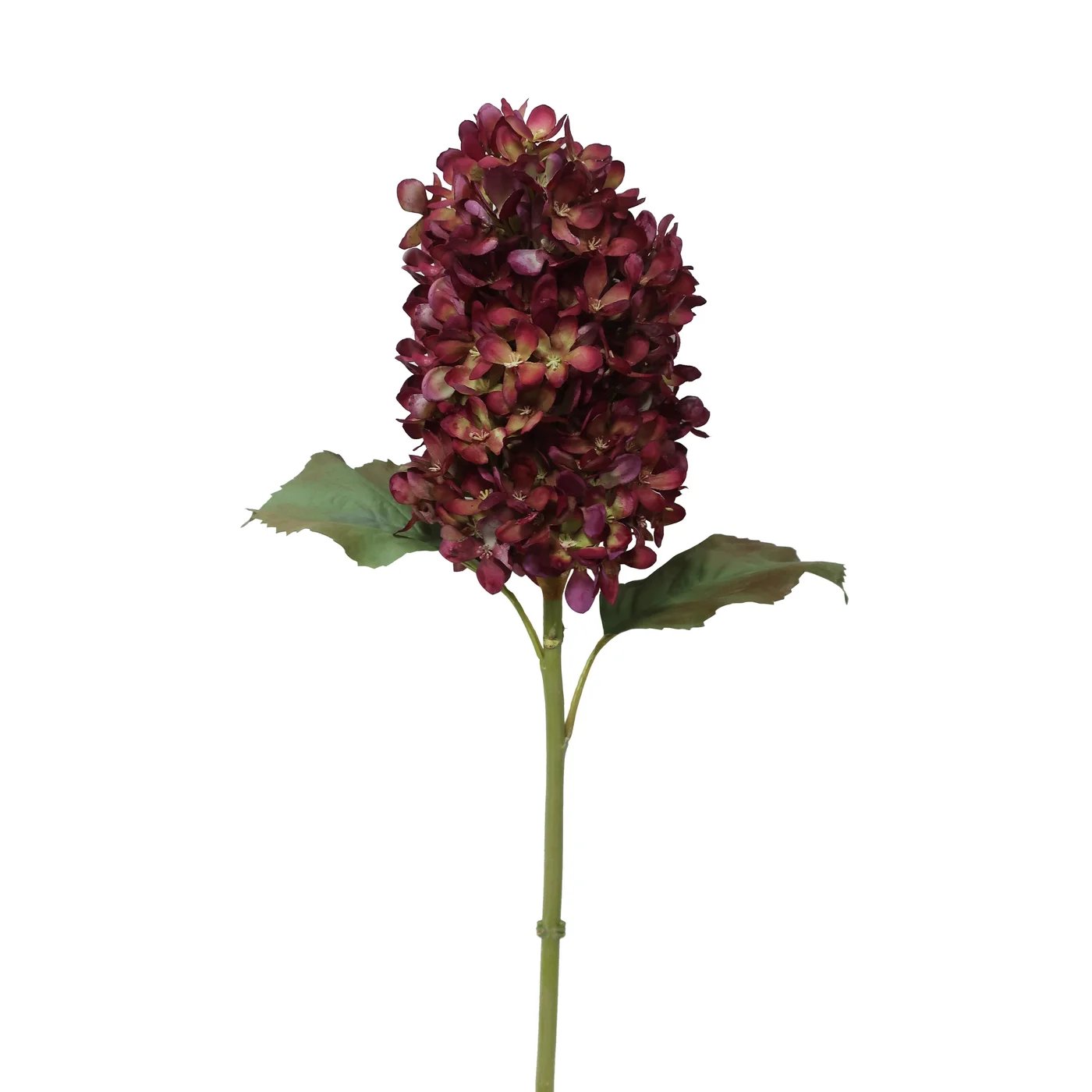 An image of Winward Burgundy Hydrangea Stem