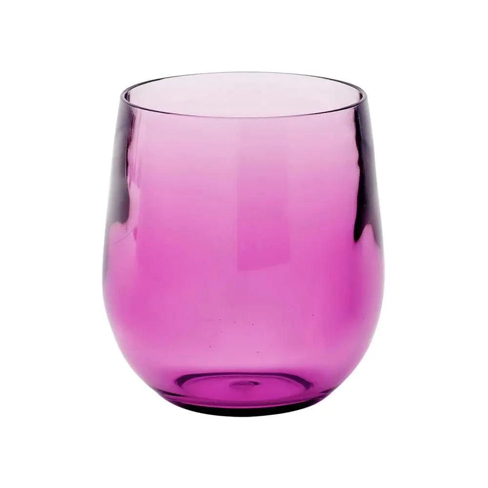 Caspari Acrylic 12 ounce Tumbler Glass in Amethyst