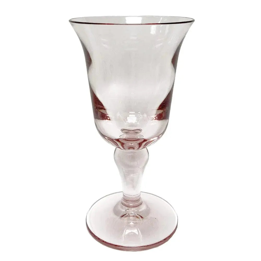 Caspari Acrylic Flared Tall Light Rose Water Glass